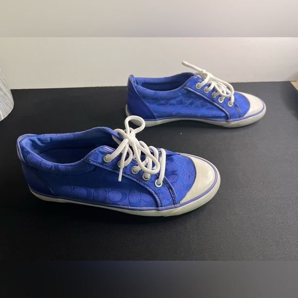 Royal Blue Coach Sneakers - Picture 4 of 10